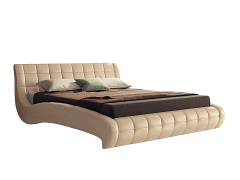 Кровать классика Nuvola-1 - Кровать футуристичного дизайна из экокожи класса «Люкс».