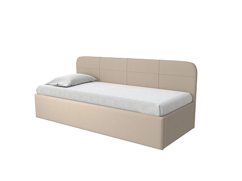 Кровать из экокожи Life Junior софа (без основания) - Небольшая кровать в мягкой обивке в лаконичном дизайне.