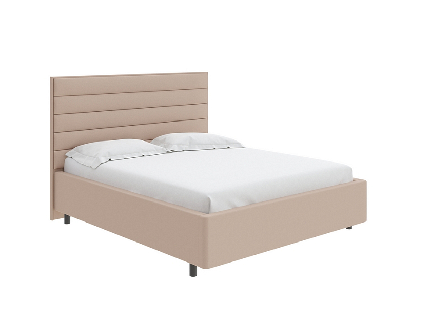 Кровать Verona 200x190 Ткань: Рогожка Тетра Имбирь - Кровать в лаконичном дизайне в обивке из мебельной ткани или экокожи.