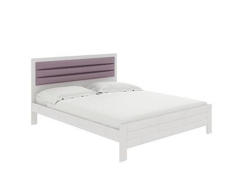 Кровать с мягким изголовьем Prima - Кровать в универсальном дизайне из массива сосны.
