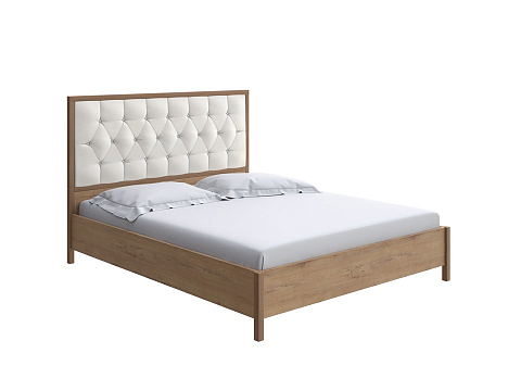 Белая двуспальная кровать Vester Lite - Современная кровать со встроенным основанием
