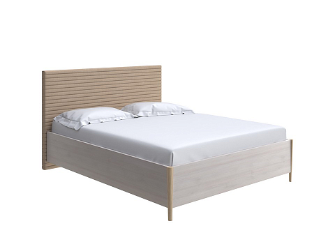 Двуспальная кровать Rona - Классическая кровать с геометрической стежкой изголовья