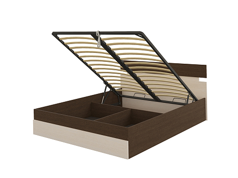Кровать из ЛДСП Milton с подъемным механизмом - Современная кровать с подъемным механизмом.