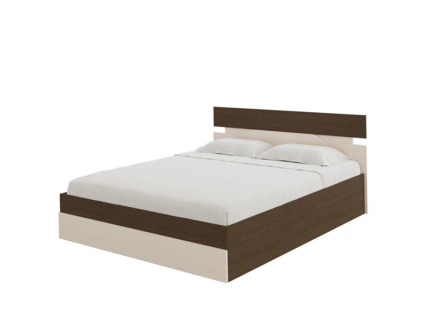 Кровать Milton с подъемным механизмом 160x200 ЛДСП Дуб Венге/Черный - Современная кровать с подъемным механизмом.