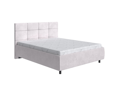 Кровать из экокожи New Life - Кровать в стиле минимализм с декоративной строчкой