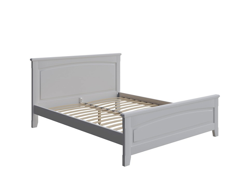 Кровать Marselle 140x200 Массив (сосна) Белая эмаль - Классическая кровать из массива