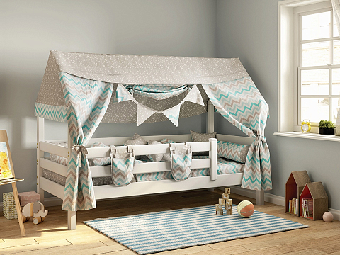 Детская кровать Соня Домик - Кровать-домик из массива сосны