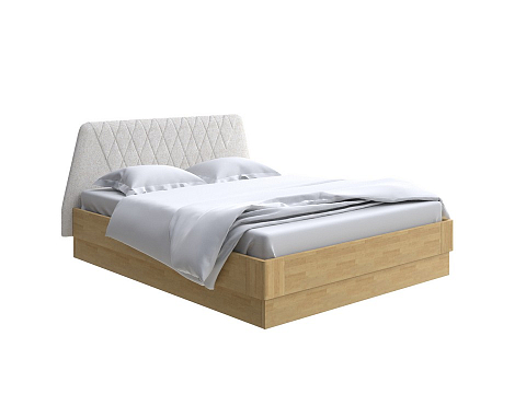 Двуспальная кровать Lagom Hill Wood с подъемным механизмом - Кровать со встроенным основанием. 