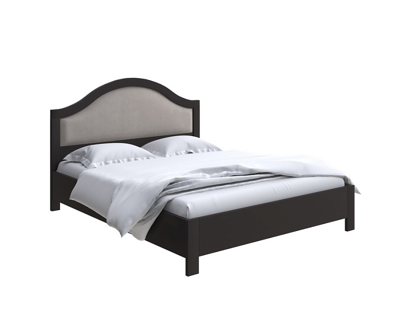 Кровать Ontario с подъемным механизмом 180x200 ЛДСП+ткань Тетра Бежевый/Венге (сосна) - Уютная кровать с местом для хранения