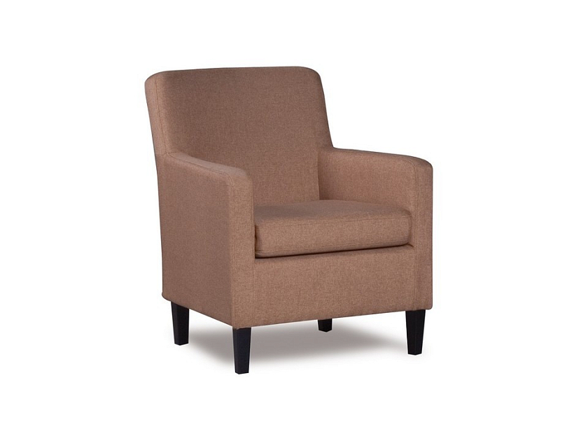 Кресло Status 69x76 Ткань: Рогожка Коричневый 200 - Стильное интерьерное кресло c лаконичными формами 