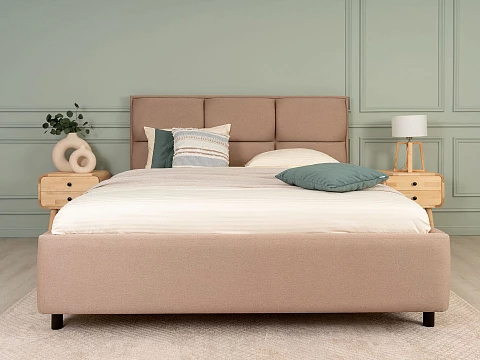 Кровать 120х200 Malina - Изящная кровать без встроенного основания из массива сосны с мягкими элементами.